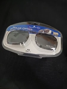Polar Optics clip on sunglasses polarized  56 rec 1 - Picture 1 of 3