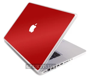 RED Vinyl Lid Skin Cover Decal fits Apple G4 Powerbook 15" Laptop - Picture 1 of 1