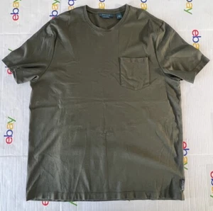 Perry Ellis Men’s Crew Neck T-shirt Lot Of 2 Size: XL Army Green/Blue Gray - Picture 1 of 11
