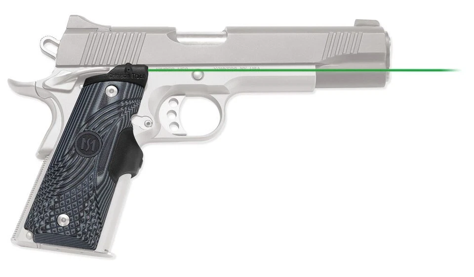 Mira laser verde CRIMSON TRACE LG-904G G10 PRETO/CINZA PARA 1911 TAMANHO COMPLETO  - Imagem 1 de 1