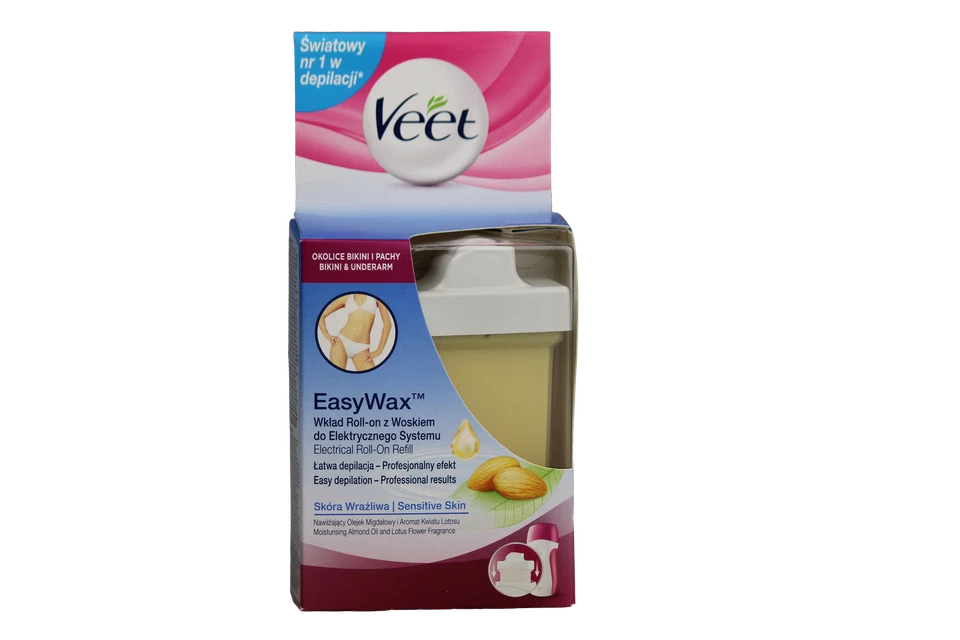 Veet EasyWax Bikini & Achseln Nachfüller für Roll-on Wachspatrone Haarentferner