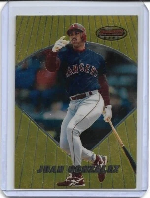 JUAN GONZALEZ   1996  BOWMANS BEST   #58  RANGERS  "3 TIME ALL-STAR" / FREE SHIP - Image 1 of 2