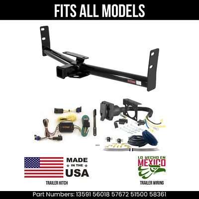 Enganche de remolque Saturn Vue 02-07 + kit de arnés de cableado de 7 pines para todos los modelos Curt Foto 1 de 4