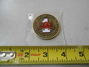 NEW RARE USMC 1ST RECRUIT TRAINING BATTALION SAN DIEGO MARINE CHALLENGE COIN - Picture 1 of 2