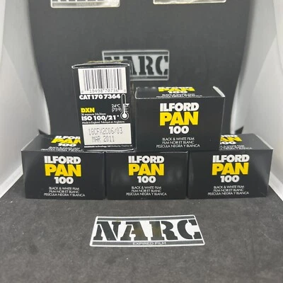Ilford Pan 100 черно-белая просроченная пленка аукцион для 5 фильмов - Изображение 1 из 3