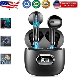 IPX7 Waterproof Bluetooth Earbuds with 42 Hours of Hi-Fi Sound Quality - Picture 1 of 12