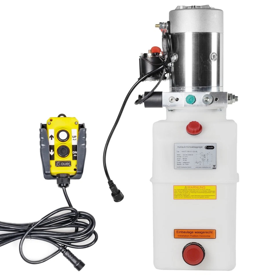 ⚡Hydraulikaggregat 8L, Hydraulik Pumpe 24 V 180 bar 2000W LKW, Kipper, Anhänger - Bild 1 von 1