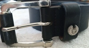 BELSTAFF Men's Black Belt 2005/2012 45.5" End Of Buckel To Tip Of Belt - Picture 1 of 7