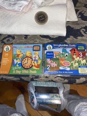 2 LeapFrog Imagination Desk Interactive Talk & Sing Coloring Book Pooh & Tad - Image 1 of 3