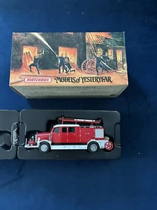 Matchbox Models Of Yesteryear 1938 Mercedes KS15 Fire Truck 1:43 YFE-07 - Picture 1 of 6