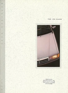 1993 MERCEDES-BENZ 190E 2.3 2.6 sales brochure catalog US 93 190 class - Picture 1 of 1