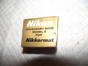 VINTAGE NIKON ACCESSORY SHOE MODEL 2 FOR NIKKORMAT, NEW IN BOX - Picture 1 of 4