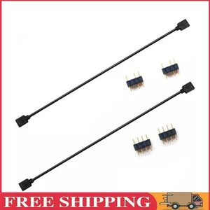 1 To 1 AURA Extension Cable 30cm 5V 3Pin/12V 4Pin Motherboard AURA Cable for MSI - Afbeelding 1 van 13