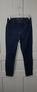Pantalones de mezclilla para mujer Old Navy de tiro alto súper ajustados talla 6 lavado oscuro 69 % algodón nuevos con etiquetas - Imagen 1 de 12