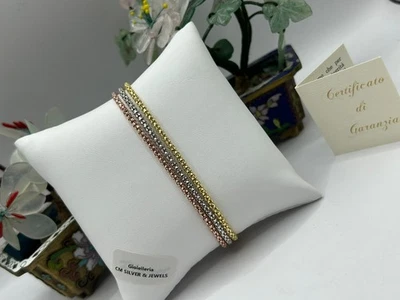 Bracciali in Argento 925 – Tre Colorazioni Disponibili (Oro, Argento, Rosa) - Immagine 1 di 4