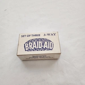 Braid-Aid Vintage 3-Way Rug Fold Braiding Tools Set of 3 - Picture 1 of 8