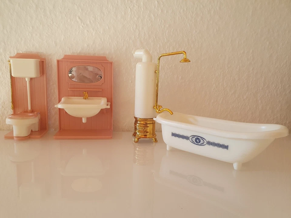 DDR Puppenstubenmöbel Badezimmer Badezimmereinrichtung - Bild 1 von 2