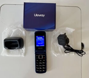 Uleway Mobile Phone for Elderly Big Button, Unlocked, Blue, Excellent Condition  - Picture 1 of 16