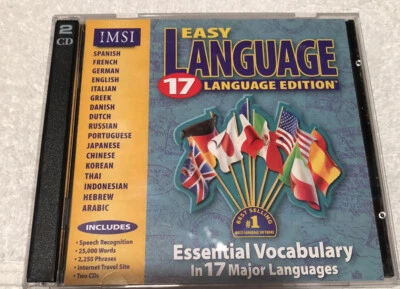 IMSI : Easy Language Edition 17 / 2 CD 17 languages  Preowned - Image 1 of 4