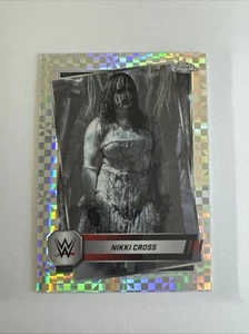 Topps Chrome 2025 WWE Divas Nikki Cross Checkered Prism Refractor Card #75 - Picture 1 of 4