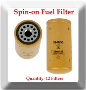 Lote 12 filtros de combustible 1R0750 se adapta a: camionetas Freightliner Kenworth Ford con motor CAT - Imagen 1 de 1