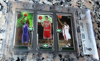 Tarjeta de novato Lebron James Chris Bosh 2003 Topps Matrix RC BGS 9 9,5 Heat HOF $$ Foto 1 de 3