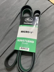 Gates K060716HD Serpentine Belt For 97-13 Kenworth Mack Peterbilt 330 LE MR W900 - Picture 1 of 3