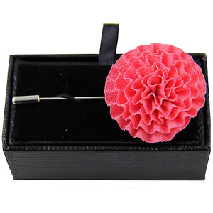 New formal Men's flower lapel pin chest brooch buckle coral wedding prom party