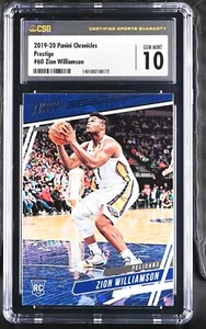 2019 Chronicles Zion Williamson Prestige #60 Pelicans CGC 10 - Picture 1 of 2