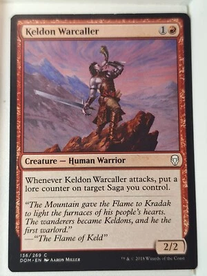 Keldon Warcaller - Dominaria - Magic the Gathering MTG Nice! - Image 1 of 2