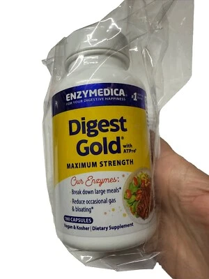 Suplemento de apoyo digestivo Enzymedica Digest Gold - 180 cuentas Foto 1 de 4