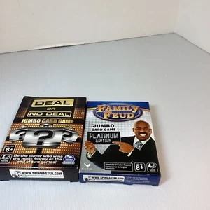 2 Card Games, Deal Or No Deal And Family Feud, In Boxes - Picture 1 of 10