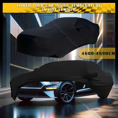 For HYUNDAI COUPE Indoor Black Dustproof Stain Stretch Full Car Cover - Изображение 1 из 4