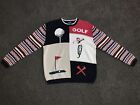 Vintage Fairway Outfitters Novelty Golf Sweater Cotton Knit XL 80s 90s Shirt