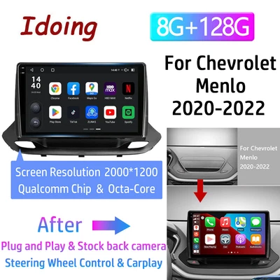 Idoing 10.2'' Android Car Stereo For Chevrolet Menlo 2020-2022 GPS Navi BT Radio - Image 1 of 4
