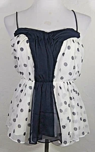 Girls From Savoy Womens Tank Top Size 2 Polka Dot Multicolor Bright Forecast - Picture 1 of 6