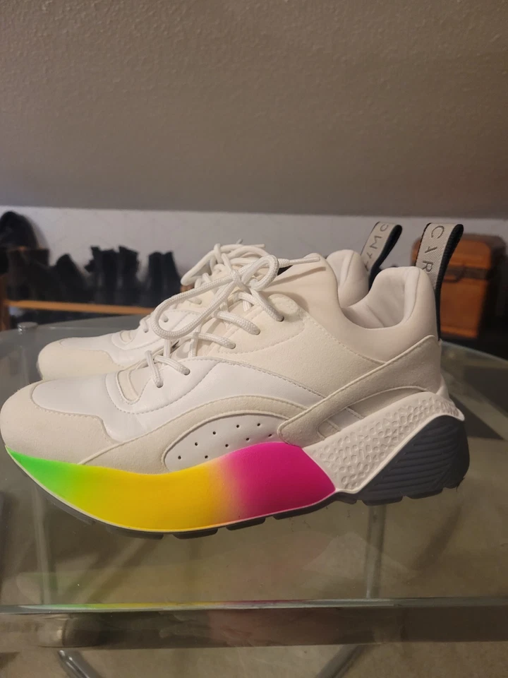 STELLA MCCARTNEY Eclypse белый сенсорный ремень женские кроссовки - новый - размер ЕС 37 - Изображение 1 из 4