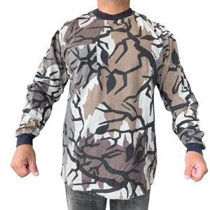 Vintage 80s 90s Predator Tree Camo Long Sleeve Pocket T Shirt XL Made In USA - Picture 1 of 6