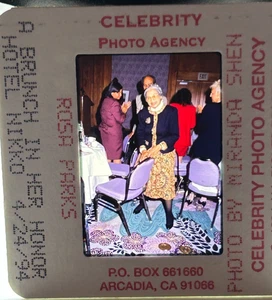 Original 35mm Transparency Slide Photo of Rosa Parks in 1994 NAACP - Picture 1 of 2