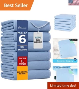 Bedwetting Protection Pads 34"x36" - 6 Pack - Picture 1 of 7
