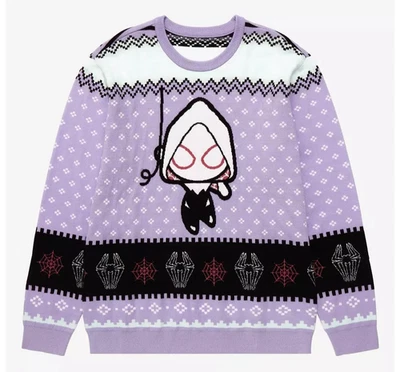 Suéter BoxLunch Adulto Unisex Talla XL Marvel Spider-Gwen Into the Spider-Verse Foto 1 de 2