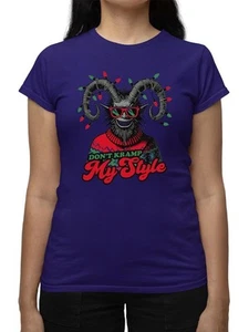 Don't Kramp My Style Sweater Dark Humor Christmas Women's T-shirt - Picture 1 of 13