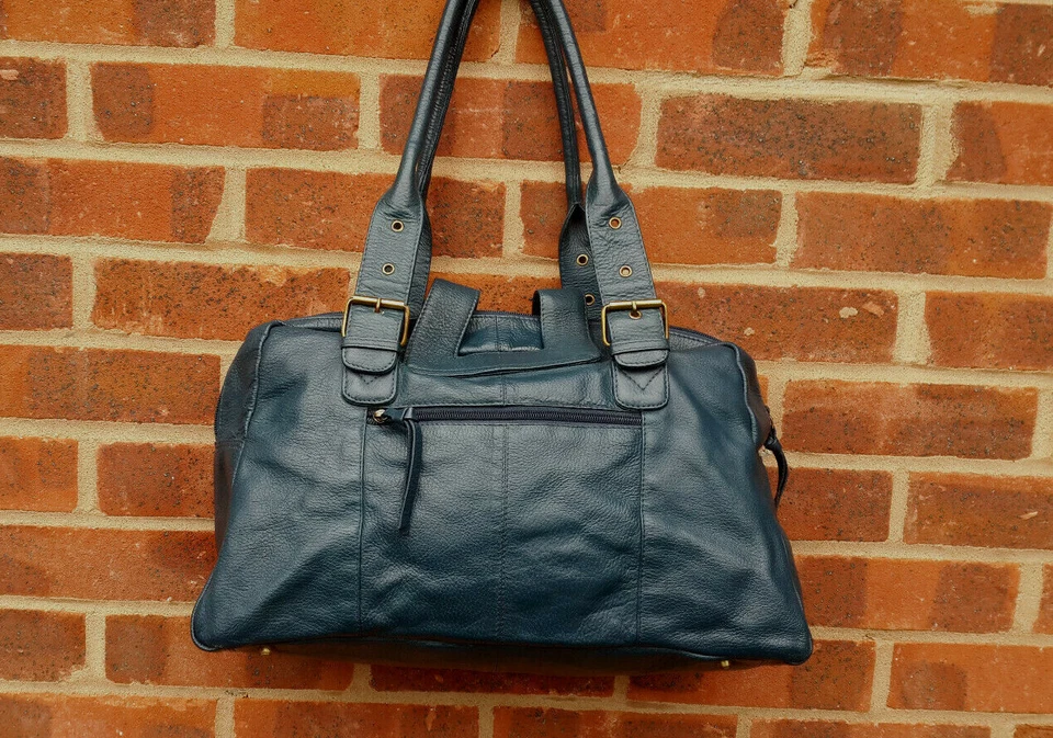  TOMMY & KATE blue teal leather bag  - Image 1 of 4