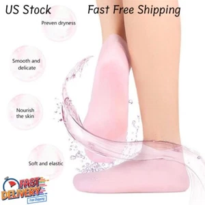 1 Paar Fußpflegesocken Spa Silikon feuchtigkeitsspendendes Gel Anti-Riss-Schutz USA - Bild 1 von 9