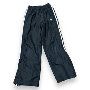 Adidas Boys Medium (10-12) Black Track Windbreaker Sweatpants Ankle Zip Athletic - Picture 1 of 8