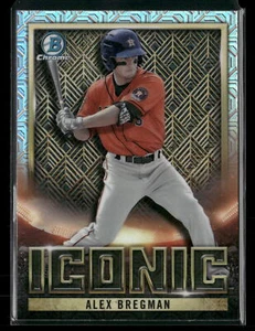 2023 Bowman Chrome #BI-17 Alex Bregman Bowman Iconic Blue Mojo Refractor #/150 - Picture 1 of 2