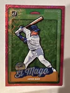 2019 Donruss Nicknames Pink Fireworks JAVIER BAEZ/EL MAGO #N4 Cubs - Picture 1 of 2