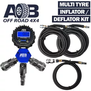 Multi tyre inflator deflator Auto Car Vehicle Air Compressor Pressure Gauge LED - Picture 1 of 11