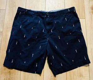 Tommy Hilfiger Nautical Shorts Mens 40 Flat Front Pockets Boating Sailing Preppy - Picture 1 of 6