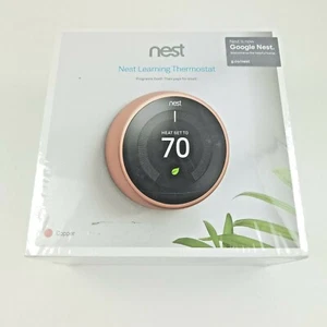 Google Nest 3rd Generation T3021US - Learning- Copper Programmable Thermostat - Picture 1 of 8